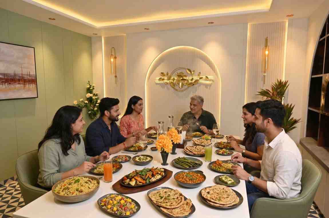 best-veg-restaurant-nh52-laxmangarh, Happy Family at Mangalam Hotel and Restaurant